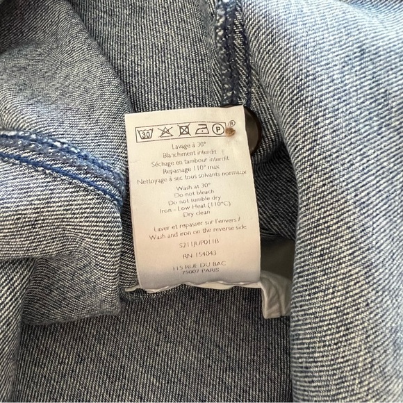 Sezane Jona Skirt in Light Blue Denim - Picture 11 of 16